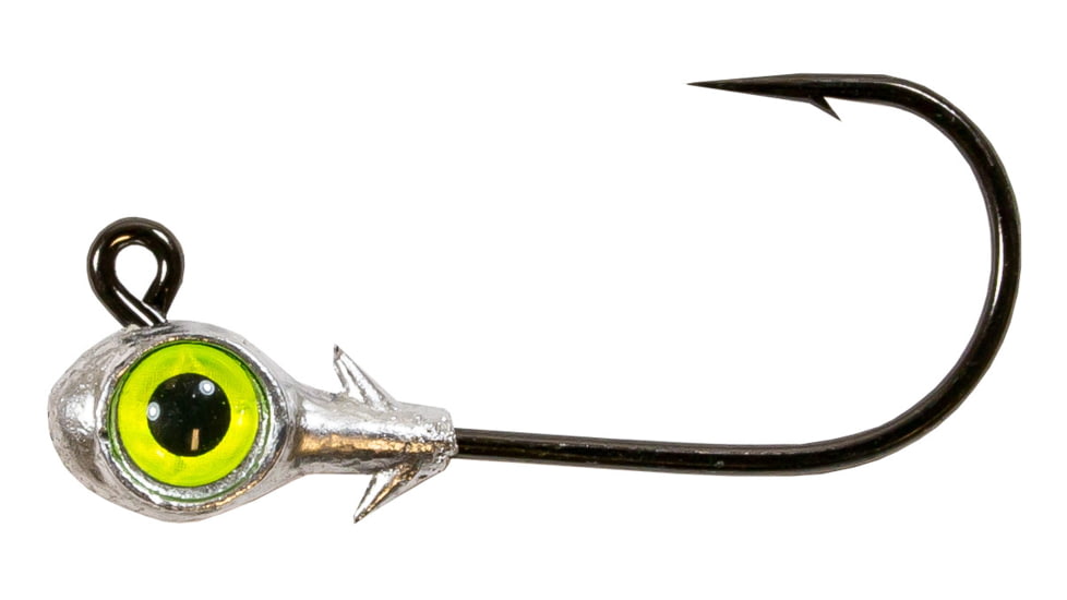 Z-man Trout Eye Jigheads, 1/4oz, 3 Pack, Chartreuse, TEJH14-05PK3