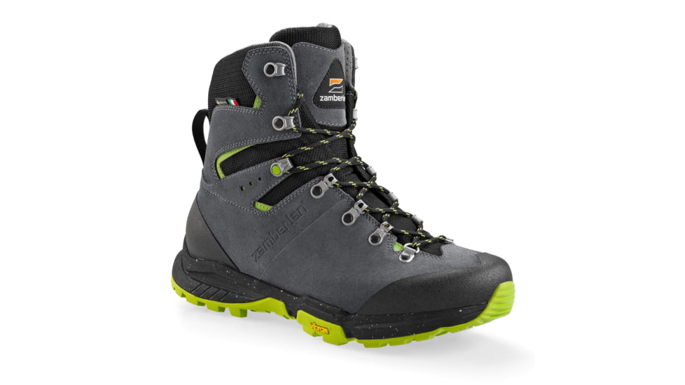 Zamberlan Thunder Pro GTX Hiking Shoes - Men's, PFAS-Free, Dark Grey/Lime, 8.5, 1210ZGLM-42.5-8.5