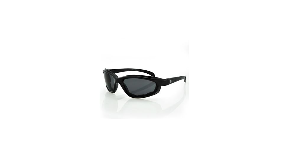 Zan Headgear Arizona Sunglass, Shiny Black Frame, Smoked Lens EZAZ001