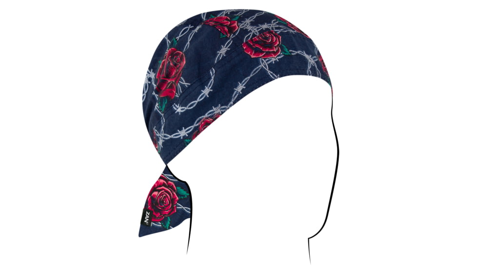 Zan Headgear Cotton Flydanna, One Size, Barbed Wire Roses, Z604