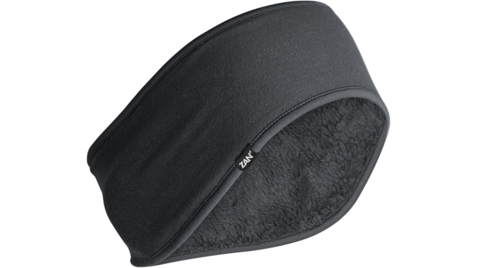 Zan Headgear SportFlex High Pile Fleece Ear Headband, Black, One Size, WEWH114