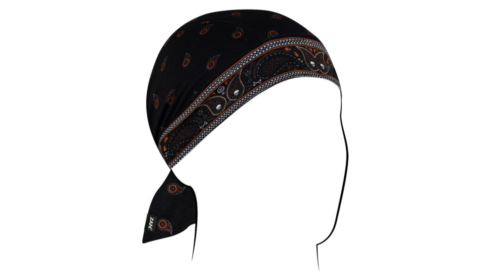 Zan Headgear SportFlex Flydanna, One Size, Black/Orange, ZL197