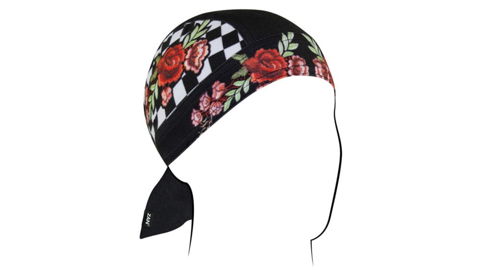 Zan Headgear SportFlex Flydanna, One Size, Checkered Floral, ZL421