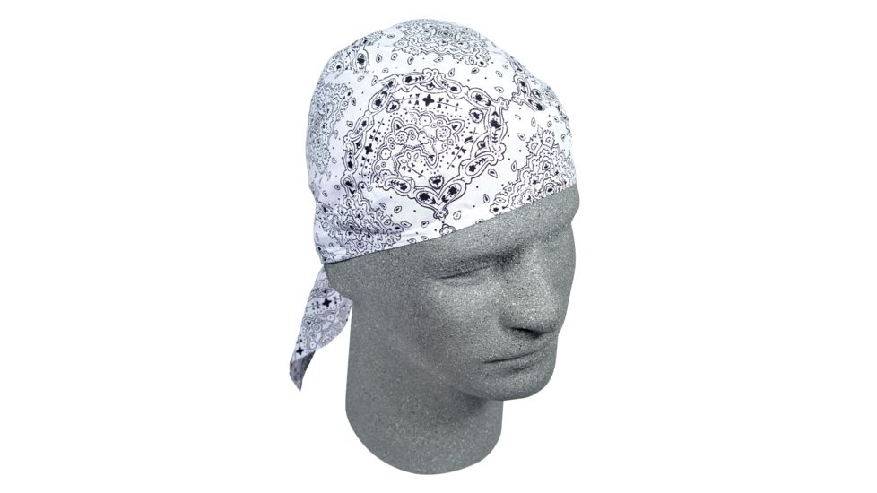 Zan Headgear Flydanna White Paisley Z102