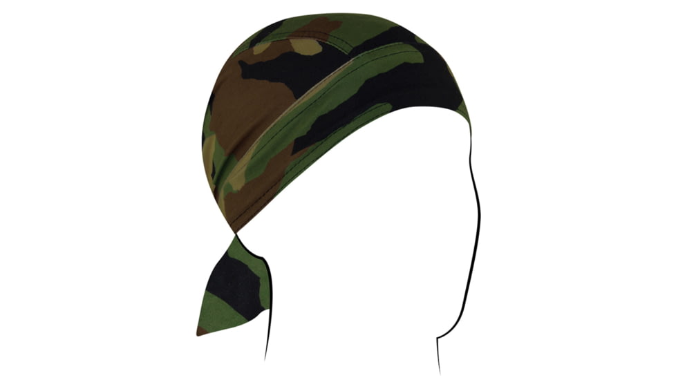 Zan Headgear SportFlex Flydanna, One Size, Woodland Camo, ZL118