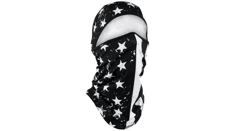 Zan Headgear Sportflex Series Balaclava - Men's, One Size, Black and White Flag, WB4L091