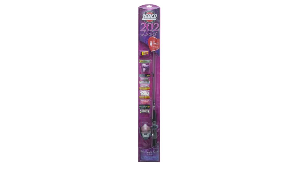 Zebco 202LADIES SPINCAST 562M COMBO HEART TRUTH 202LADYHTB.10.BP6