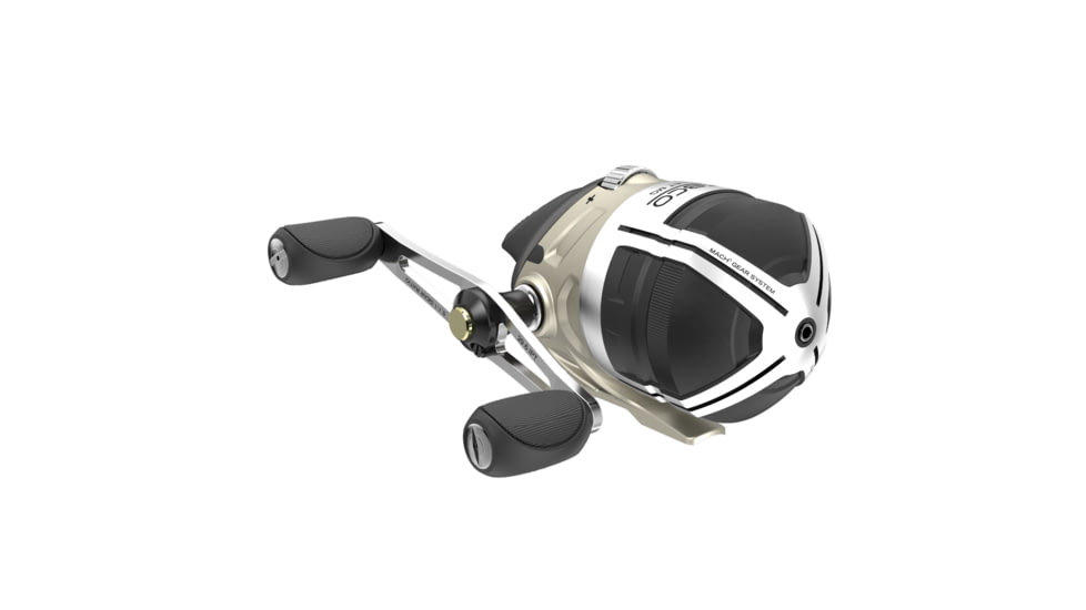 Zebco Bullet MG Spincast Reel, SZ 30 Reel, Fast 29.6 Inches Per Turn, 5.1-1 Ratio, Ultra-Lightweight Magnesium Body, Pre-spooled w/ 10 lb Zebco Fishing Line, Dark Silver, ZB30MG.BX3