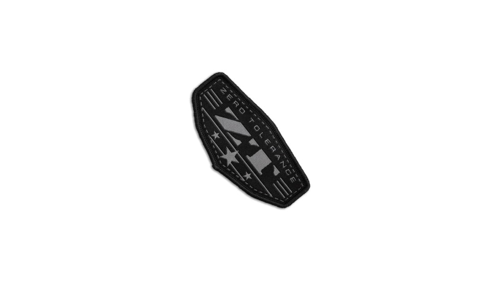 Zero Tolerance Zero Tolerance ZT Badge Woven Patch, Black/Gray, adult, BHQ-238688