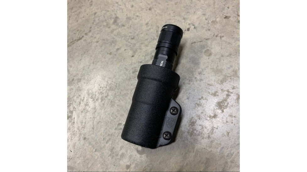 Zero9 Flashlight Case Holster, Bezel Down 2, Molle Loks, Wolf Grey, Z9-4025-GRY-MLK