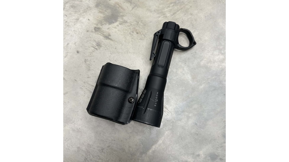 Zero9 Flashlight Case Holster, Bezel Down 2, Molle Loks, Wolf Grey, Z9-4025-GRY-MLK