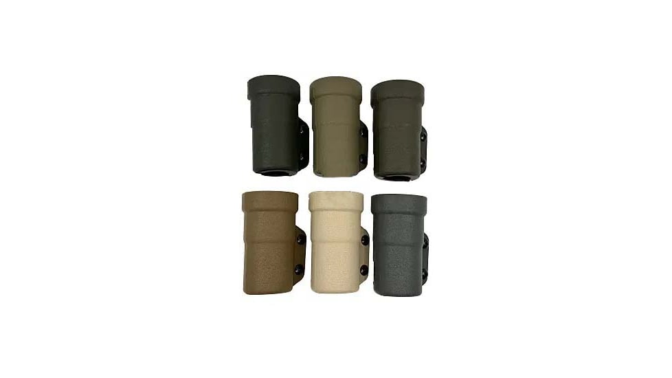Zero9 Flashlight Case Holster, Bezel Down 2, Molle Loks, Wolf Grey, Z9-4025-GRY-MLK