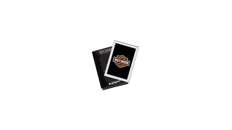 Zippo Harley-Davidson Flaming Skull Lighter, Gray Dusk 28618