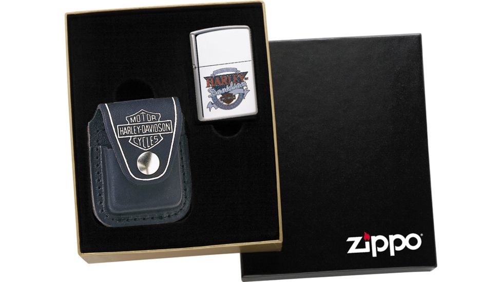Zippo Harley Leather Pouch Lighter ZOHDP6