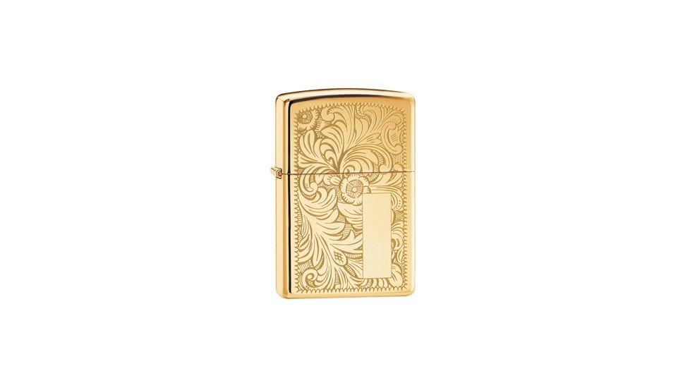 Zippo Venetian Classic Style Lighter, High Polish Brass 352B
