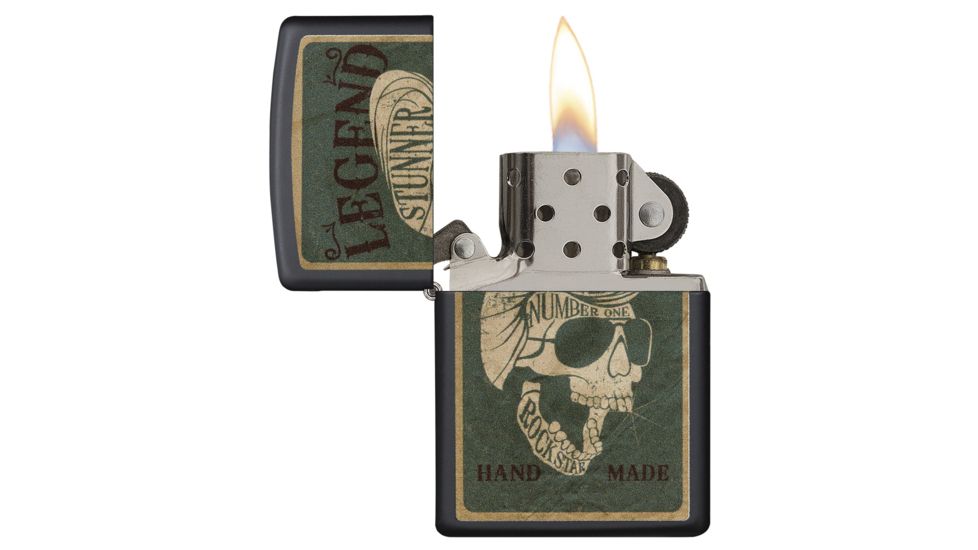 Zippo Legendary Skull Design Pocket Lighter, 29630