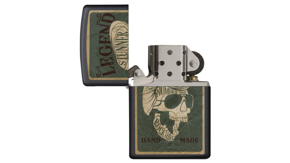 Zippo Legendary Skull Design Pocket Lighter, 29630