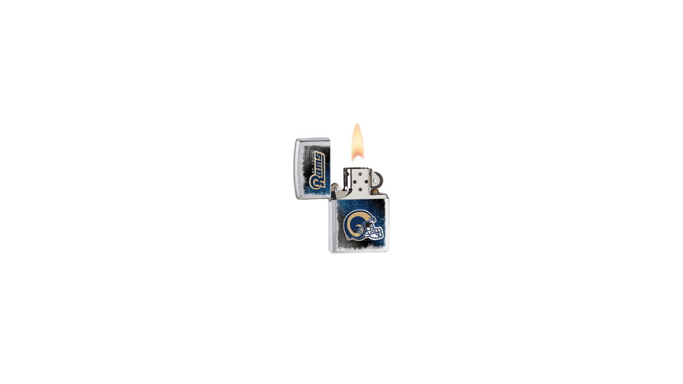 Zippo NFL Classic Style Lighter -  St Louis Rams, Brushed Chrome 28218