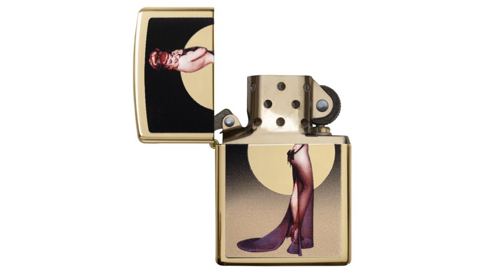 Zippo Olivia High Polish Brass Pocket Lighter, 29583