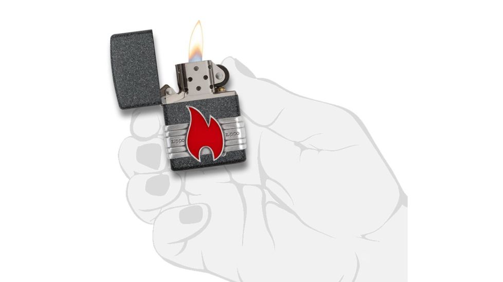 Zippo Red Vintage Wrap Lighter w/ Box 29663