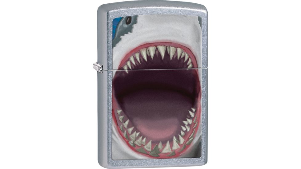 Zippo Shark Teeth Street Chrome Lighter ZO28463