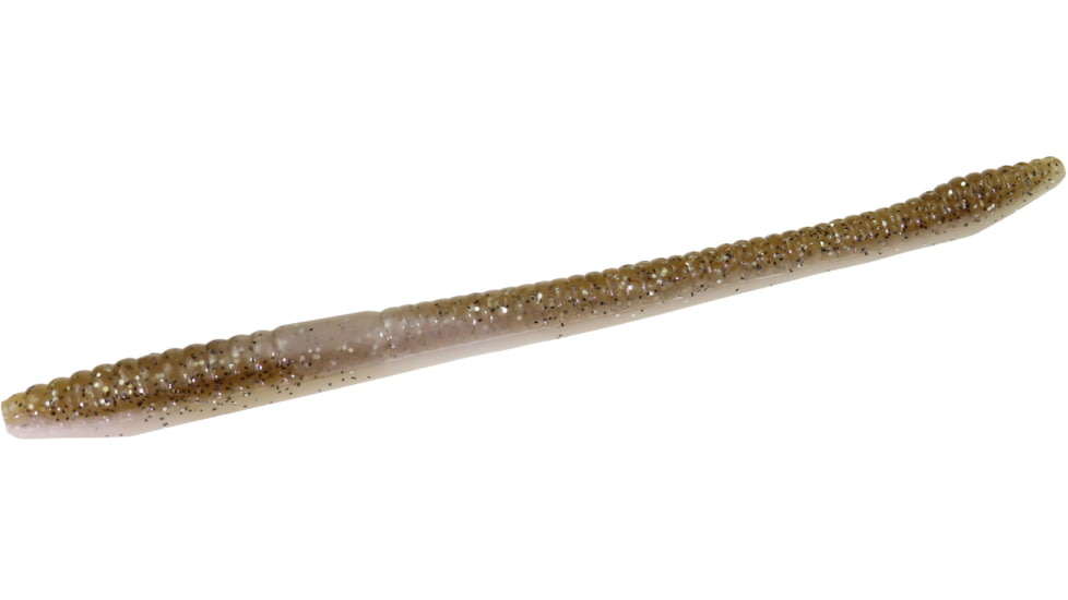 Zoom Finesse Worm, 20 Pack, 4.5in, Brown Back, 004436X