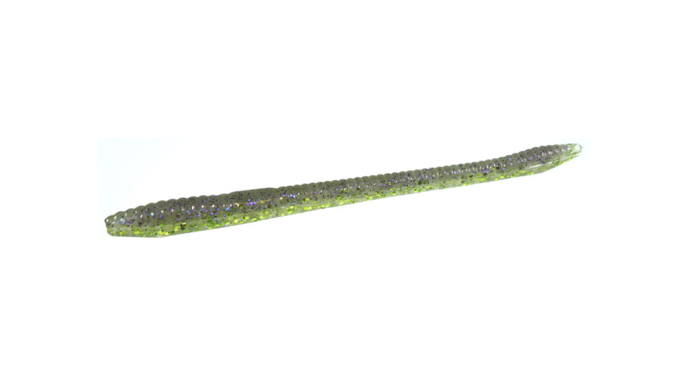 Zoom Finesse Worm, 20 Pack, 4.5in, Electric Shiner, 004390X
