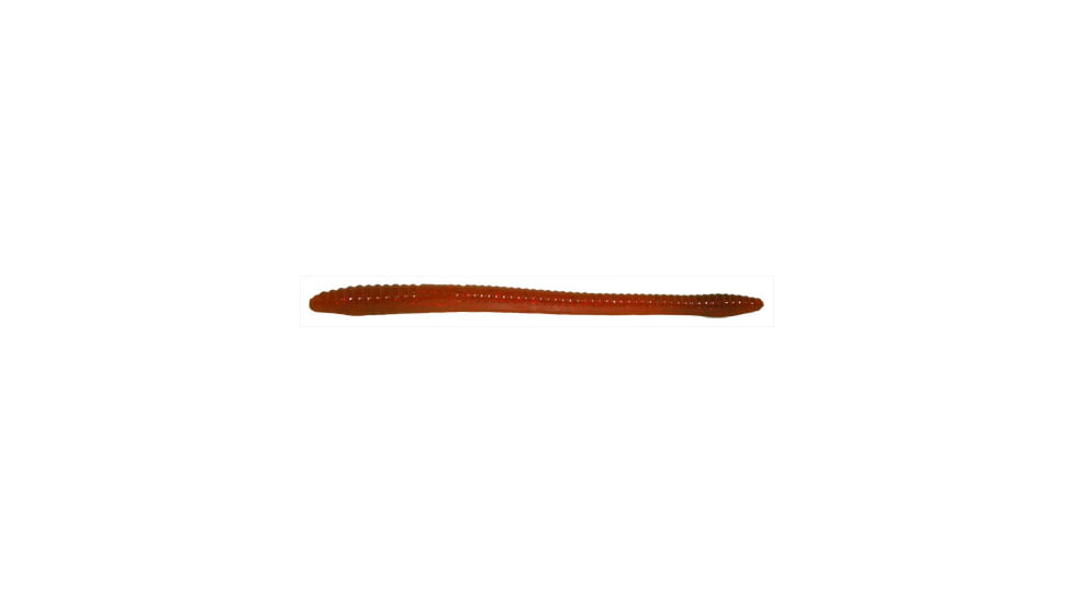 Zoom Finesse Worm, 20 Pack, 4.5in, Motoroil Red, 004273X
