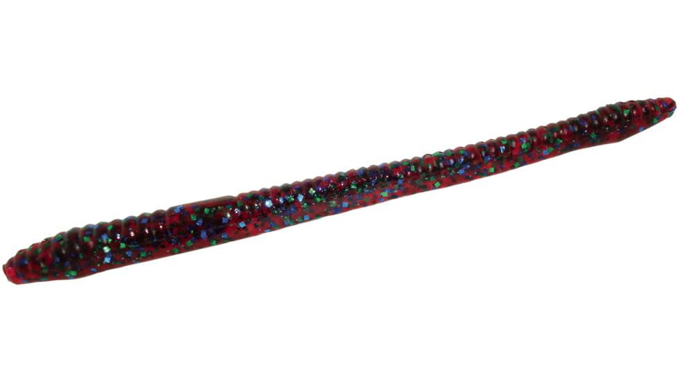 Zoom Finesse Worm, 20 Pack, 4.5in, Plum Apple, 004113X