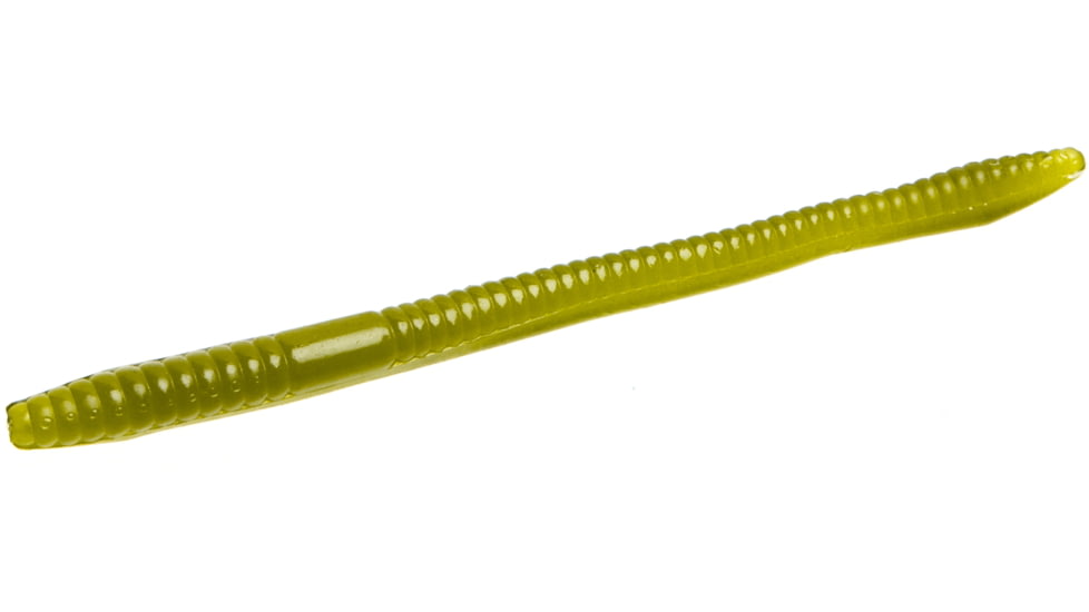 Zoom Finesse Worm, 20 Pack, 4.5in, Seedless Watermelon, 004114X