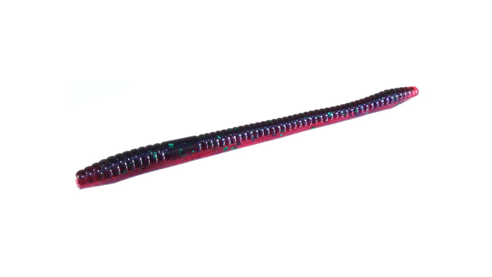 Zoom Finesse Worm, 20 Pack, 4.5in, Tequila Green, 004095X