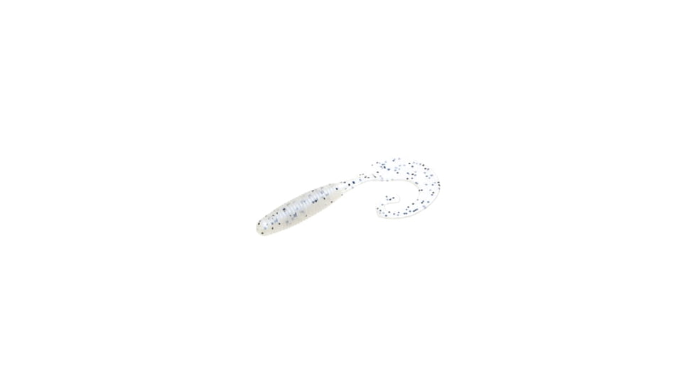 Zoom Tab Tail Grub, 10 Pack, 4in, Glimmer Blue, 059043X