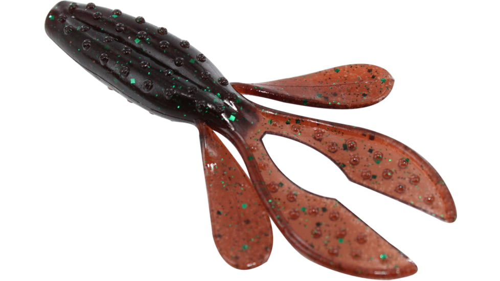Zoom Z-Hog Jr Creature Bait, 10 Pack, 3.5in, Scuppernong Green, 123316X