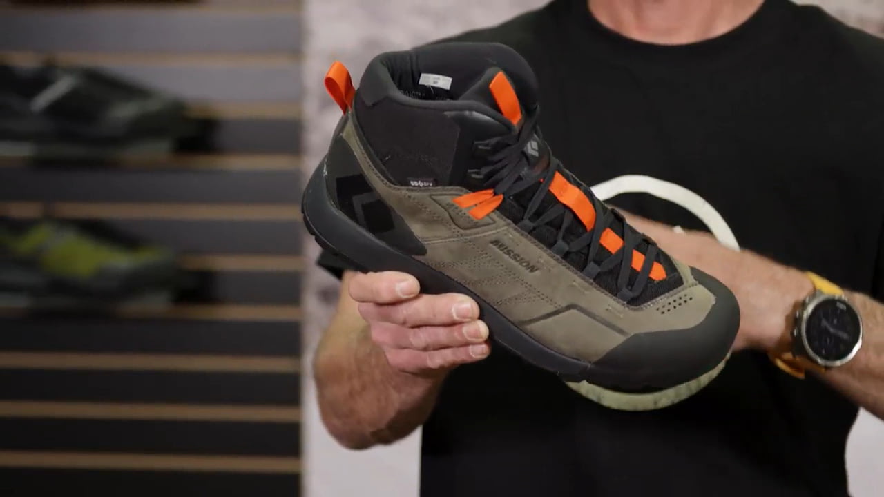 opplanet black diamond mission leather mid wp approach shoes video