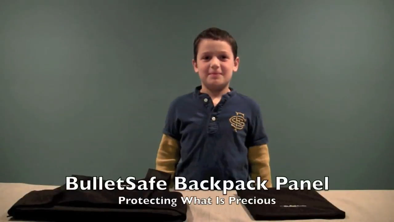 opplanet bulletsafe bulletproof backpack panel video