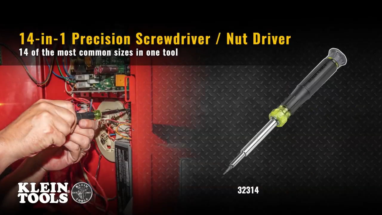 opplanet klein tools 14 in 1 precision screwdriver nut driver video