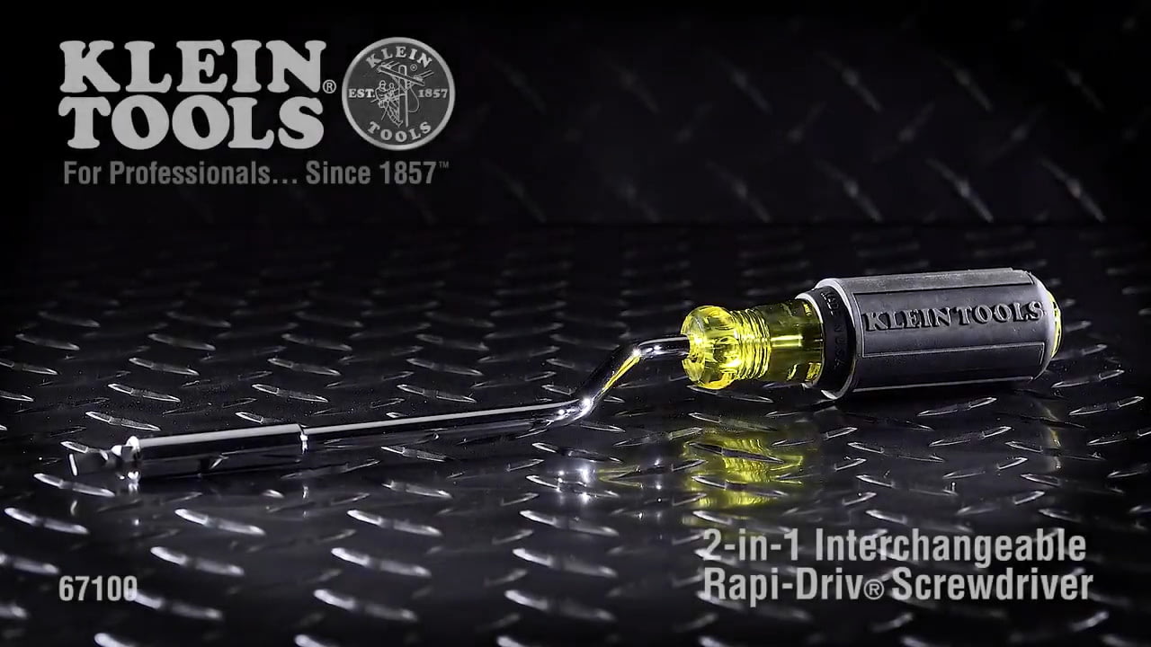 opplanet klein tools 2 in 1 interchangeable rapi drive screwdriver video
