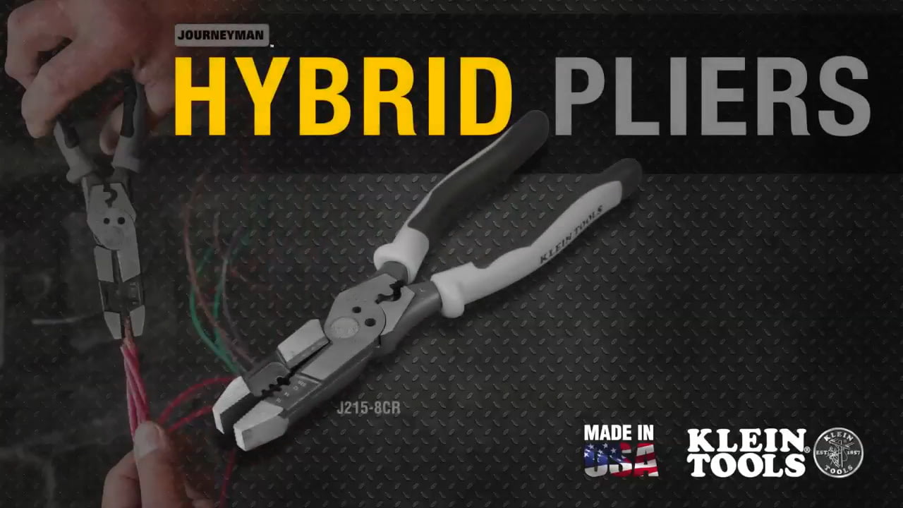 opplanet klein tools hybrid pliers j2158cr video