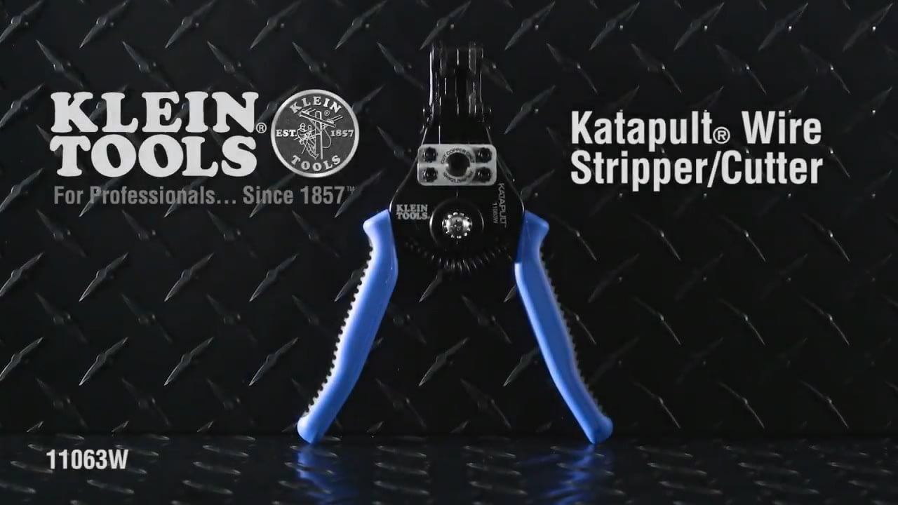 opplanet klein tools katapult wire stripper cutter 8 22 awg video