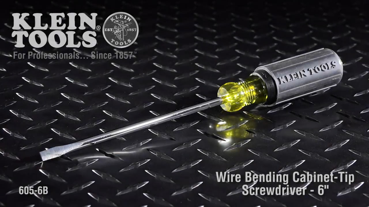 opplanet klein tools wire bending cabinet tip screwdriver 6 video